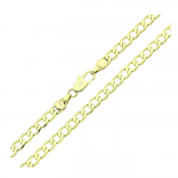 14K ŁAŃCUSZEK POZŁACANY 50 CM 4,4 MM PANCERKA XUPING 88590