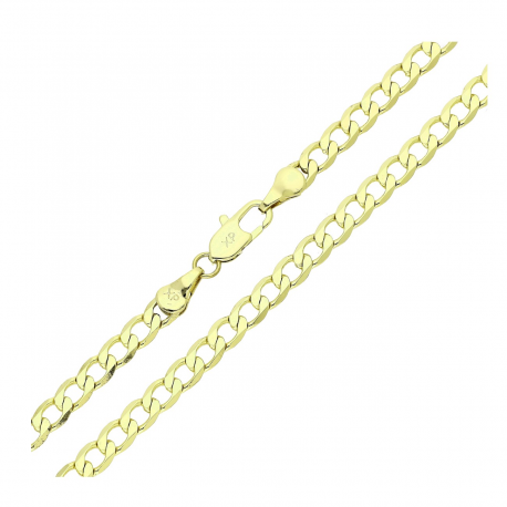 14K ŁAŃCUSZEK POZŁACANY 50 CM 4,4 MM PANCERKA XUPING 88590
