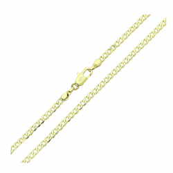 14K ŁAŃCUSZEK POZŁACANY 45 CM 2,5 MM PANCERKA XUPING 88593