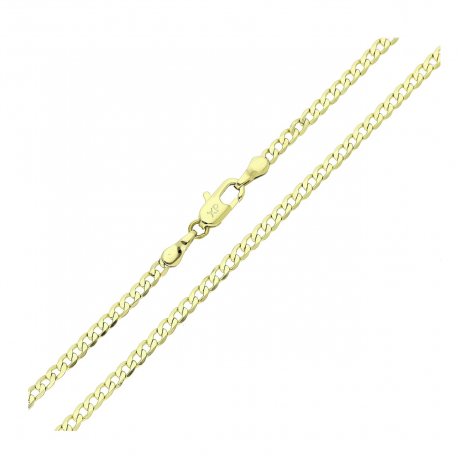 14K ŁAŃCUSZEK POZŁACANY 45 CM 2,5 MM PANCERKA XUPING 88593