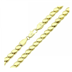 14K ŁAŃCUSZEK POZŁACANY 50 CM 5,5 MM ELEGANCE XUPING 88588