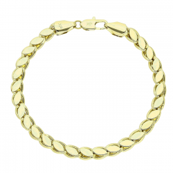 14K BRANSOLETKA POZŁACANA 18 CM 5,5 MM ELEGANCE XUPING 88594