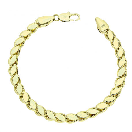 14K BRANSOLETKA POZŁACANA 17 CM 5,5 MM ELEGANCE XUPING 88595