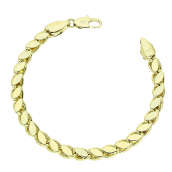 14K BRANSOLETKA POZŁACANA 16 CM 5,5 MM ELEGANCE XUPING 88596