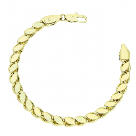 14K BRANSOLETKA POZŁACANA 15 CM 5,5 MM ELEGANCE XUPING 88597