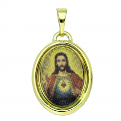 14K ZAWIESZKA POZŁACANA 28/15 MM MEDALIK XUPING 88599