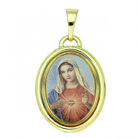 14K ZAWIESZKA POZŁACANA 28/15 MM MEDALIK XUPING 88600