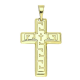 14K ZAWIESZKA POZŁACANA 33/18 MM KRZYŻYK XUPING 88601