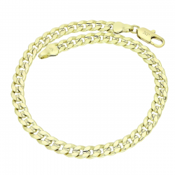 14K BRANSOLETKA POZŁACANA NA KOSTKĘ NOGI 24,5 CM 5,7 MM XUPING 88608