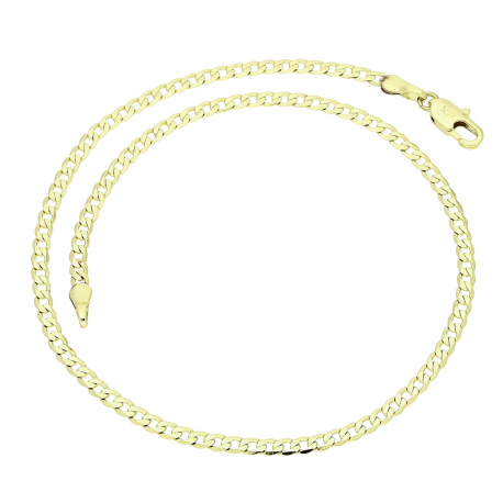 14K BRANSOLETKA POZŁACANA NA KOSTKĘ NOGI 27 CM 2,5 MM XUPING 88609