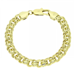 14K BRANSOLETKA POZŁACANA 19 CM 8,5 MM GARIBALDI XUPING 88610