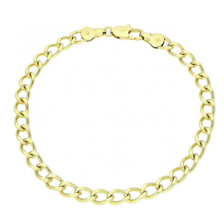 14K BRANSOLETKA POZŁACANA 19,5 CM 5 MM PANCERKA XUPING 88611