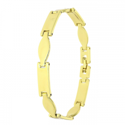 14K BRANSOLETKA POZŁACANA 19 CM 7 MM SAMO ZŁOTO XUPING 88618