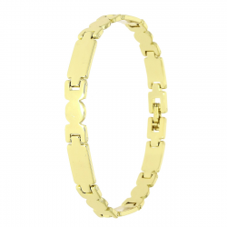 14K BRANSOLETKA POZŁACANA 19,5 CM 7 MM SAMO ZŁOTO XUPING 88619