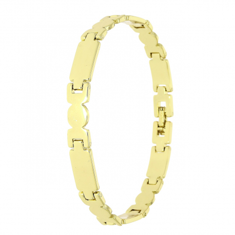 14K BRANSOLETKA POZŁACANA 19,5 CM 7 MM SAMO ZŁOTO XUPING 88619