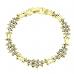 14K BRANSOLETKA POZŁACANA 18,5 CM 10 MM LUXURY XUPING 88621