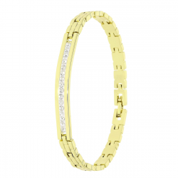 14K BRANSOLETKA POZŁACANA 19 CM 6 MM TRADYCYJNA XUPING 88632