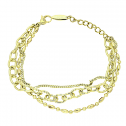 14K BRANSOLETKA POZŁACANA 16+3 CM ZŁOTA ELEGANCJA XUPING 88647