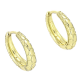 14K KOLCZYKI POZŁACANE 17/4 MM ZŁOTE TRADYCYJNE XUPING 88659