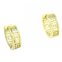 14K KOLCZYKI POZŁACANE 13/4 MM GRECKIE KÓŁECZKA XUPING 88660