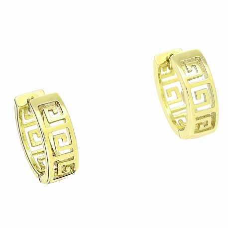 14K KOLCZYKI POZŁACANE 13/4 MM GRECKIE KÓŁECZKA XUPING 88660