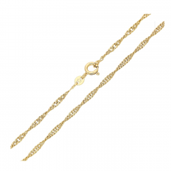ŁAŃCUSZEK POZŁACANY 60 CM 2,2 MM SINGAPURKA XUPING 88703