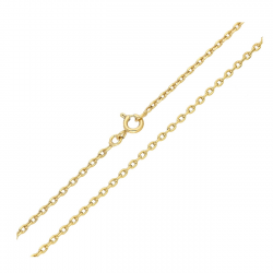 ŁAŃCUSZEK POZŁACANY 50 CM 2 MM ANKIER XUPING 88705