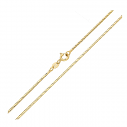 ŁAŃCUSZEK POZŁACANY 45 CM 1,4 MM OGON WĘŻA XUPING 88711