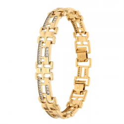 BRANSOLETKA POZŁACANA 19-17 CM 11 MM ELEGANCE XUPING 88756