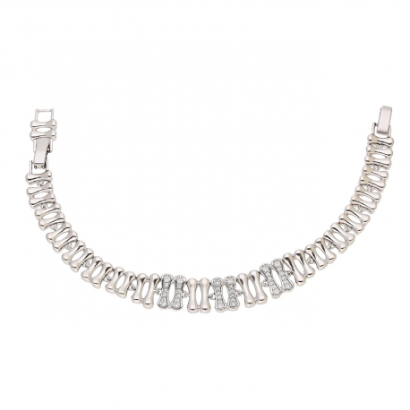 BRANSOLETKA PLATYNOWANA 19-17 CM 11 MM ELEGANCE XUPING 88762