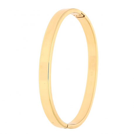 BRANSOLETKA POZŁACANA 60/6 MM ZŁOTY BANGLE OWAL XUPING 88780