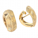 KOLCZYKI POZŁACANE 17/8 MM TRADYCYJNE DIAMENTOWANE XUPING 88871