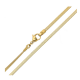 ŁAŃCUSZEK POZŁACANY 18K 45 CM 2,6 MM S. STEEL TTM XUPING 88935