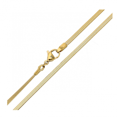 ŁAŃCUSZEK POZŁACANY 18K 45 CM 2,6 MM S. STEEL TTM XUPING 88935