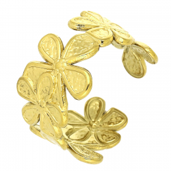 PIERŚCIONEK POZŁACANY 12 MM US 8 S. STEEL TTM XUPING 88974