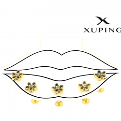 KOLCZYK POZŁACANY 6 MM 1 SZTUKA S.STEEL TTM PIERCING XUPING 89000