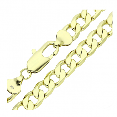 14k ŁAŃCUCH POZŁACANY 55 CM 10,5 MM PANCERKA XUPING 89040