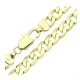 14k ŁAŃCUCH POZŁACANY 50 CM 10,5 MM PANCERKA XUPING 89041