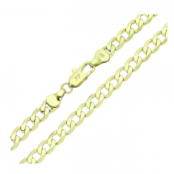 14k ŁAŃCUSZEK POZŁACANY 70 CM 6 MM PANCERKA XUPING 89044