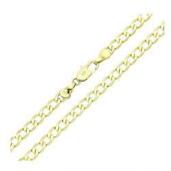14k ŁAŃCUSZEK POZŁACANY 60 CM 4,3 MM PANCERKA XUPING 89045