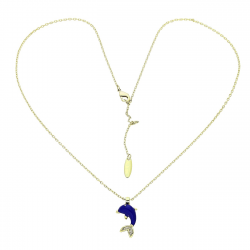 14k CELEBRYTKA POZŁACANA 51-46 CM Z MORSKICH GŁĘBIN XUPING 89075