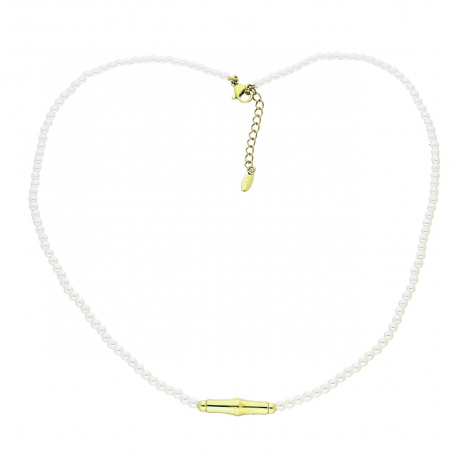 14K CELEBRYTKA POZŁACANA 43+3 CM PERŁOWA ELEGANCJA XUPING 89088