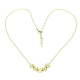 14K CELEBRYTKA POZŁACANA 46+3 CM DIAMENTOWANE KULKI XUPING 89089