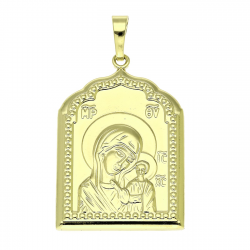 14K ZAWIESZKA POZŁACANA 45/25 MM MEDALIK XUPING 89091