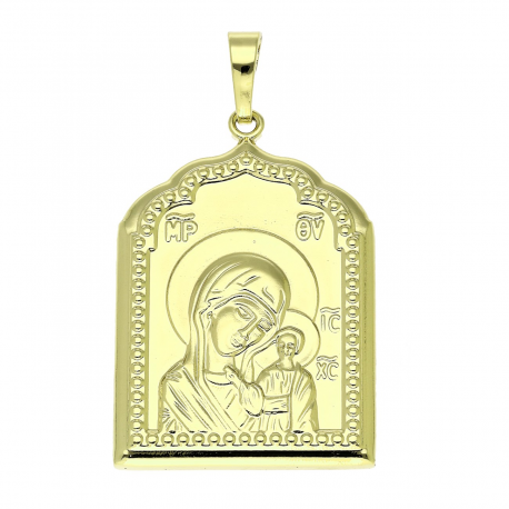 14K ZAWIESZKA POZŁACANA 45/25 MM MEDALIK XUPING 89091