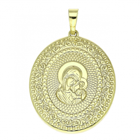 14K ZAWIESZKA POZŁACANA 45/25 MM MEDALIK XUPING 89092