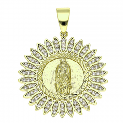 14K ZAWIESZKA POZŁACANA 39/30 MM MEDALIK XUPING 89093