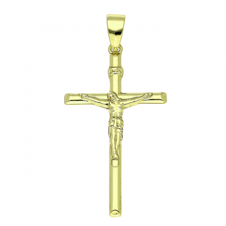 14K ZAWIESZKA POZŁACANA 55/25 MM KRZYŻYK XUPING 89097