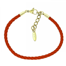 14K BRANSOLETKA POZŁACANA 18+3 CM 3 MM RED STRING XUPING 89110