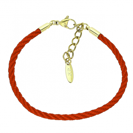 14K BRANSOLETKA POZŁACANA 18+3 CM 3 MM RED STRING XUPING 89110